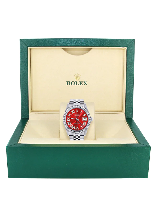 Womens-Rolex-Datejust-Watch-16200-36Mm-Red-Roman-Numeral-Dial-Jubilee-Band-7.webp