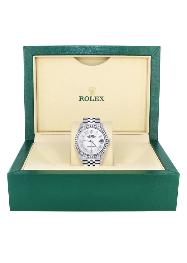 Womens-Rolex-Datejust-Watch-16200-36Mm-White-Roman-Numeral-Dial-Jubilee-Band-7.webp