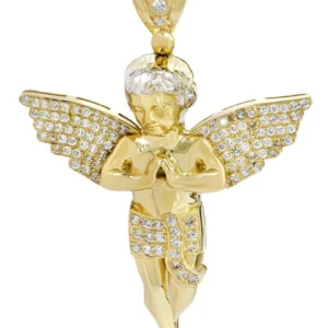 10K Gold Angel Pendant | 41.3 Grams