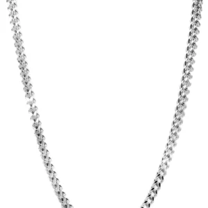 Buy 10K Mens Hollow Franco Gold Chain | 10K White Gold Chain