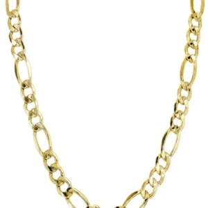 14K Solid Figaro Gold Chain For Sale