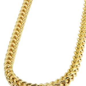 10K Yellow Hollow Franco Gold Chain – Men’s Gold Chain