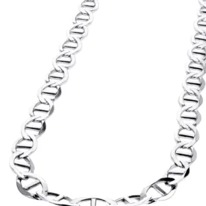 Buy Mens 10K Solid Mariner Gold Chain | White Gold Chain
