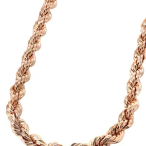 Buy 14K Rose Gold Solid Rope Chain