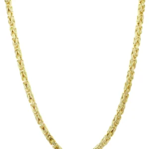 Buy 14K Gold Solid Byzantine Chain