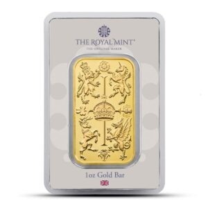 1 oz British Gold The Royal Celebration Bar (New w/ Assay)