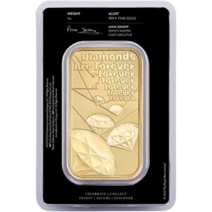 Buy 1 oz British James Bond Diamonds Are Forever Gold Bar (New w/ Assay)