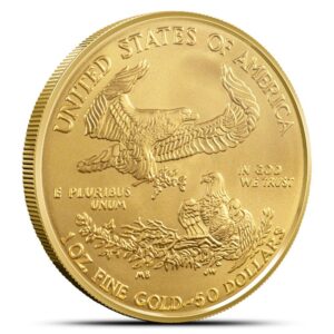 1 oz Burnished American Gold Eagle Coin (Random Year, Capsule Only)