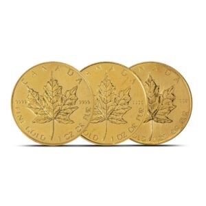 1 oz Gold Maple Leaf Coin For Sale (Random Year, Abrasions) 10/4/2024