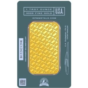 1 oz OPM Gold Bar For Sale (Varied Condition)