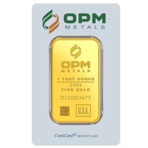 1 oz OPM Gold Bar For Sale (Varied Condition)