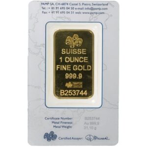 Buy 1 oz PAMP Suisse Fortuna Gold Bar (Secondary Market w/ Assay)