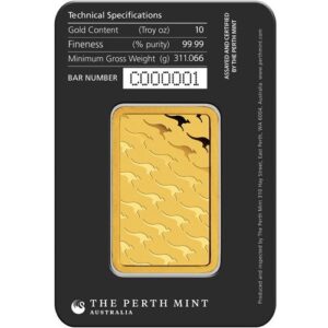 Buy 10 oz Perth Mint Gold Bar (New w/ Assay)