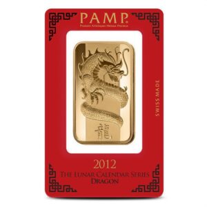 Buy 100 Gram PAMP Suisse Lunar Dragon Gold Bar (New w/ Assay)