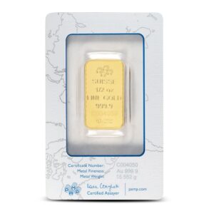 1/2 oz PAMP Suisse Rosa Gold Bar (New w/ Assay)