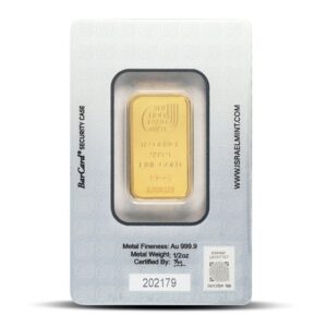 1/2 oz The Holy Land Mint Gold Bar (New w/ Assay)