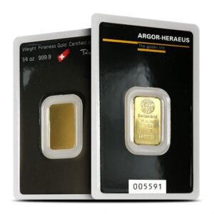 Buy 1/4 oz Argor Heraeus Gold Bar (New in Assay)