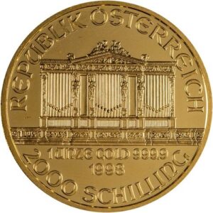 1998 1 oz Austrian Gold Philharmonic Coin