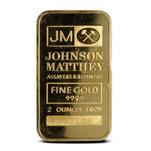 Buy 2 oz Johnson Matthey Gold Bar (Secondary Market)