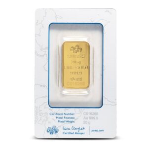 20 Gram PAMP Suisse Rosa Gold Bar (New w/ Assay)