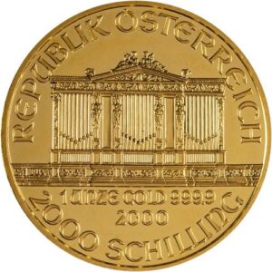 2000 1 oz Austrian Gold Philharmonic Coin