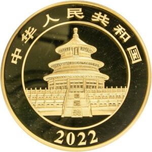 2022 50 Gram Proof Chinese Gold Panda Coin