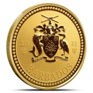 2023 1 oz Barbados Gold Trident Coin (BU)