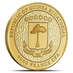 2023 1 oz Proof Equatorial Guinea Giraffe Gold Coin