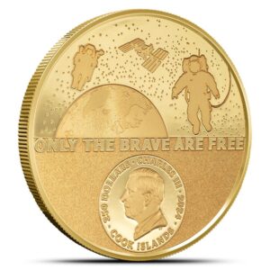 2024 1 oz Proof Cook Islands Gold Real Hero Astronaut Coin