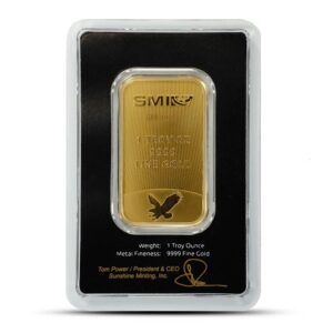 Buy 1 oz Sunshine Mercury Gold Bar (New w/ Assay)