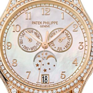 Buy Patek Philippe 4948R-001 Complications Annual Calendar Moon Phases White MOP Dial 38mm Diamond Bezel