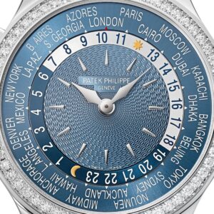 Buy Patek Philippe 7130G-016 Complications World Time White Gold Blue Dial Diamond Bezel