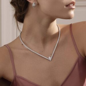 Buy Joséphine Aigrette necklace – White gold, diamonds