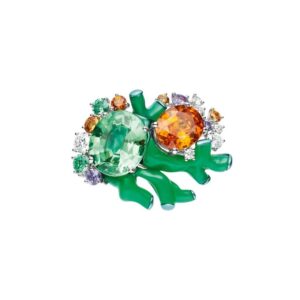 Chaumet Chasse aux Trésors Ring – White gold and titanium, tsavorite garnet