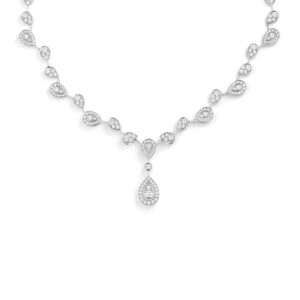 Joséphine Aigrette Impériale transformable necklace – White gold, diamonds