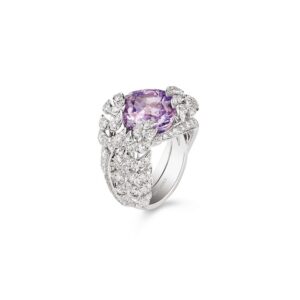 L’Épi de Blé de Chaumet Offrandes ring – White gold, purple sapphire, diamonds