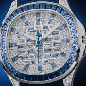 Buy Patek Philippe 5268/461G-001 Aquanaut Luce Haute Joaillerie White Gold Diamond/Sapphires Pave Dial