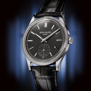 Buy Patek Philippe 6119G-001 Calatrava “Clous de Paris” White Gold Hobnail Bezel Grey Dial