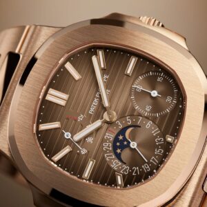 Buy Patek Philippe 5712/1R-001 Nautilus Moon Phases Rose Gold Brown Black Dial