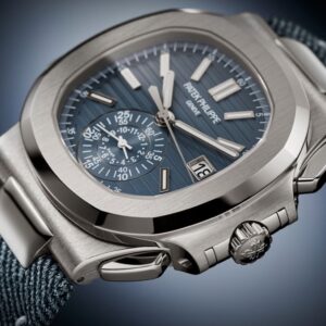 Buy Patek Philippe 5980/60G-001 Nautilus Chronograph White Gold Blue-Gray Dial